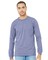 BELLA+CANVAS Long Sleeve Heavy Cotton Jersey Tee for Everyday Wear, Layering & Custom Printing Unisex Crewneck Shirt